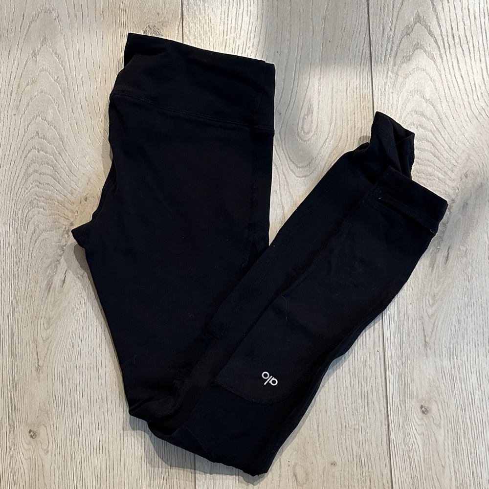 ALO Yoga Mesh Black Leggings